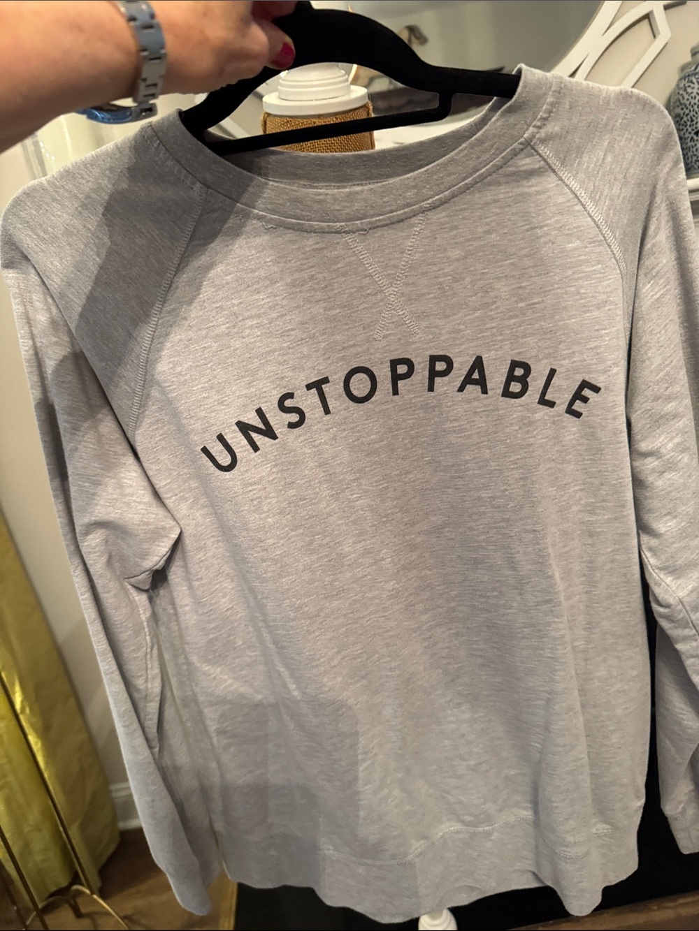 Next Level Apparel Women’s Unstoppable Sweatshirt - Light Gray